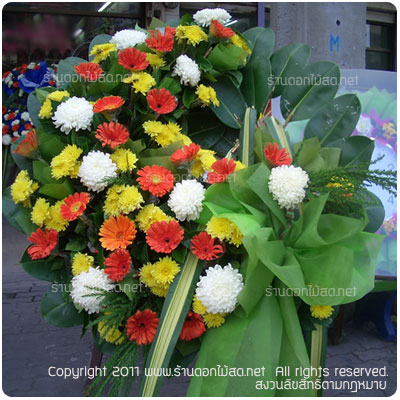 ร้านดอกไม้ วัดเมืองตึงเหนือ,พวงหรีด วัดเมืองตึงเหนือ